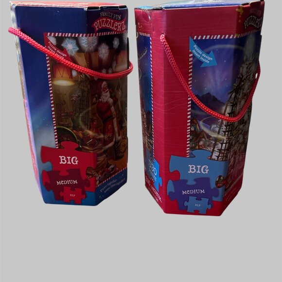 2 New Hallmark Northpole Family Fun Puzzlerz Special Edition Christmas Set - Picture 4 of 7